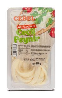 Cebel Tam Yağlı Çeçil İnek Peyniri 200 gr