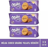 Milka Choco Grain Çikolatalı Yulaflı Bisküvi 3x168 gr