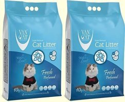 Van Cat Fresh Kokulu Topaklanan İnce Taneli Bentonit Kedi Kumu 2 x 10 kg