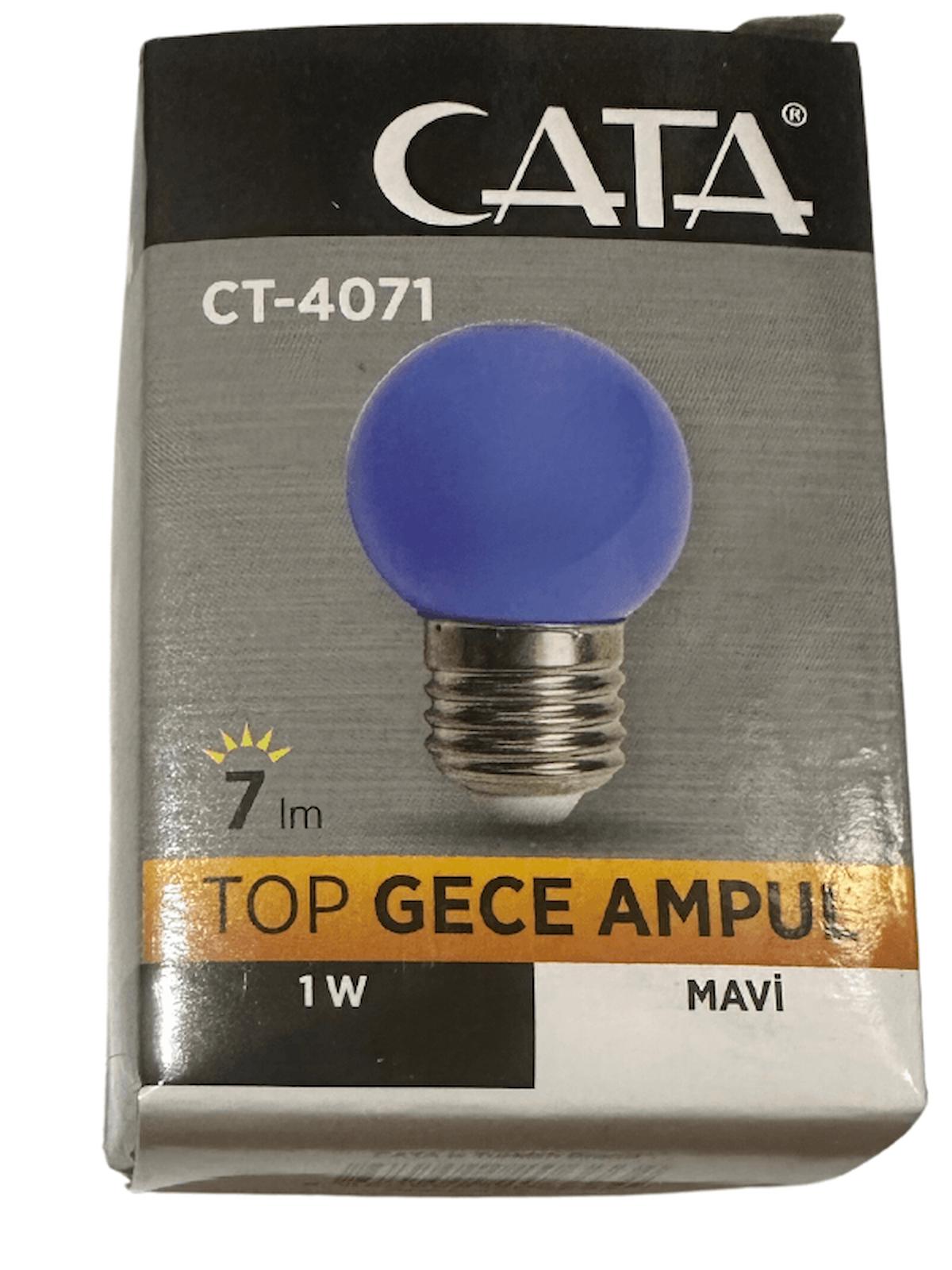 Cata CT-4071 1 W Tasarruflu Mavi E27 Armut Led Ampul 2 Adet