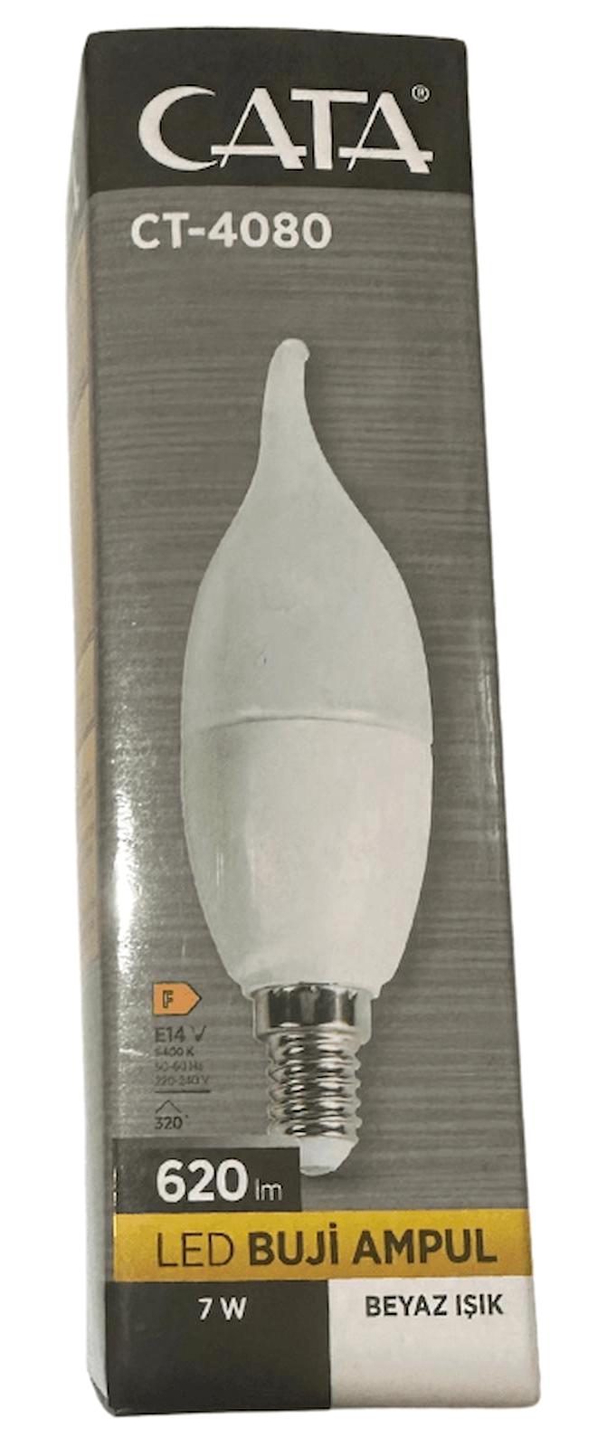 Cata CT-4080 7 W Tasarruflu Beyaz E14 Mum Led Ampul 4 Adet