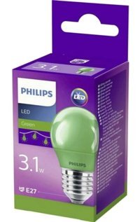 Philips 25 W Tasarruflu Yeşil E27 Armut Led Ampul