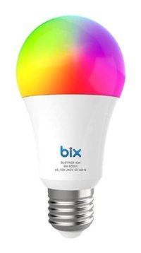 Bix SL-01 Aura 9 W Akıllı Renkli Rgb Kumandalı Şarjlı E27 Armut Led Ampul