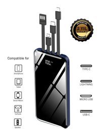 Intouch Prime 10000 mAh Kablolu Powerbank Mavi