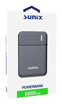 Sunix PB-21 6000 mAh Powerbank Siyah