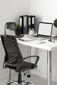 Comfort Kolçaklı Dönerli Siyah Çalışma Sandalyesi