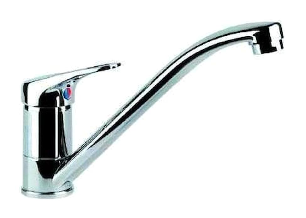 Dominox Vela Çift Girişli Aç Kapa Eviye Bataryası Gümüş