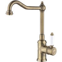 Newarc Elite 130535 Çift Girişli Aç Kapa Eviye Bataryası Bronz