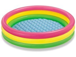 Intex 25x114 cm Yuvarlak Şişme Havuz Çok Renkli