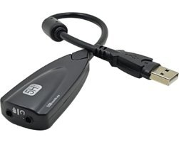 Derwell USB 3.5 mm Çift Girişli 7.1 Harici Ses Kartı