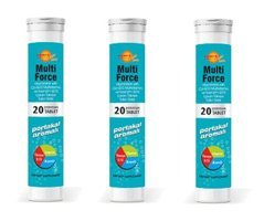Force Nutrition Multiforce Efervesan Aromasız Yetişkin Vitamin 3x20 Tablet