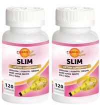 Force Nutrition Slim Dietary Supplement Bitki Ekstralar Yetişkin Vitamin 120 Kapsül