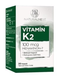 Naturalnest Vitamin K2 Aromasız Yetişkin Vitamin 30 Kapsül