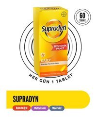 Supradyn Daily Portakallı Yetişkin Vitamin 60 Tablet