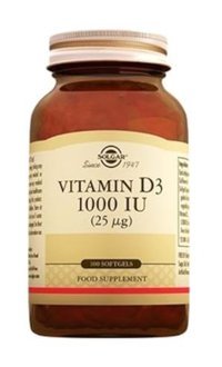 Solgar Vitamin D3 Aromasız Yetişkin Vitamin 100 Kapsül