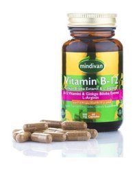 Mindivan Vitamin B12 Aromasız Yetişkin Vitamin 60 Adet