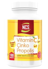 Ncs Vitamin C D Çinko Propolis Aromasız Yetişkin Vitamin 180 Tablet