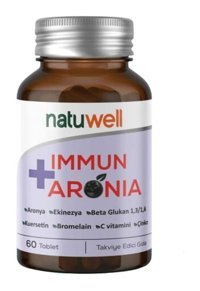 Natuwell Immun Aronia Aromasız Yetişkin Vitamin 60 Tablet