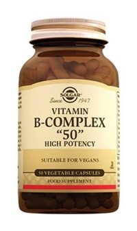 Solgar Vitamin B Complex Aromasız Yetişkin Vitamin 50 Kapsül