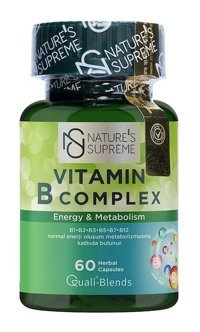 Nature'S Supreme Vitamin B Aromasız Yetişkin Vitamin 60 Kapsül