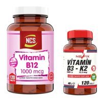 Ncs Vitamin B12 - Nevfix Vitamin D3 K2 Aromasız Yetişkin Vitamin 120 Tablet