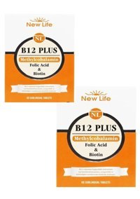 New Life B12 Plus Aromasız Yetişkin Vitamin 2x60 Tablet