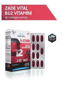 Zade Vital Vitamin B12 Aromasız Yetişkin Vitamin 30 Kapsül