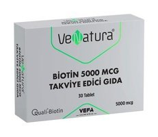 Venatura Biotin Aromasız Yetişkin Vitamin 60 Kapsül