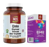 Ncs Çinko Selenyum Bakır - Vitamin D3 K2 Aromasız Yetişkin Vitamin 60 Tablet