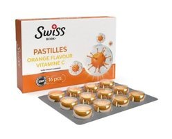 Swiss Pastil Portakallı Yetişkin Vitamin 5x16 Pastil