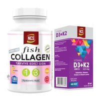 Ncs Tip 1--3 Balık Kollajen Aromasız Yetişkin Vitamin 180 Tablet - 20 ml