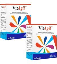 Vitagil Multivitamin Aromasız Yetişkin Vitamin 2x30 Tablet