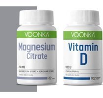 Voonka Magnezyum Sitrat + Vitamin D Aromasız Yetişkin Vitamin 62 Tablet - 102 Kapsül