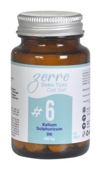 Zerre Doku Tuzu No 6 Kalium Sulphuricum D6 Aromasız Yetişkin Vitamin 100 Tablet