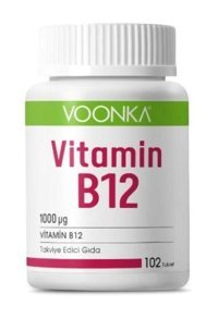Voonka Vitamin B12 Aromasız Yetişkin Vitamin 102 Tablet