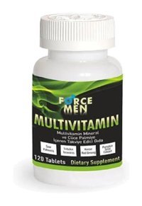 Force Nutrition Men Multivitamin Saw Palmetto Kırmızı Kore Ginsengi Aromasız Yetişkin Vitamin 120 Tablet