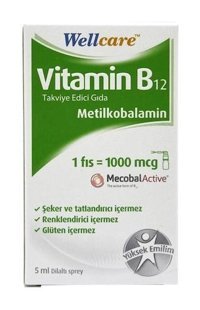 Wellcare Vitamin B12 Aromasız Yetişkin Vitamin 5 ml