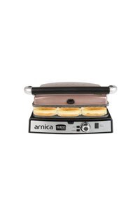 Arnica Diamond GH26251 6 Dilim Granit Çıkartılabilir Plaka Çift Taraflı 2000 W Izgaralı Rose Gold Tost Makinesi