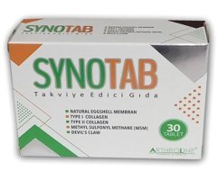 Synotab Type 1 2 Collagen Msm Aromasız Yetişkin Vitamin 30 Tablet