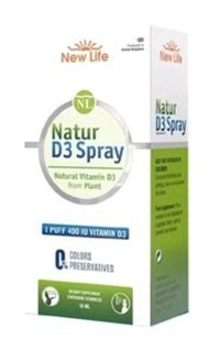 New Life D3 Spray Aromasız Yetişkin Vitamin 10 ml