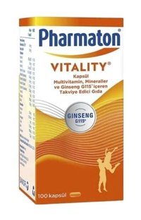 Pharmaton Vitality Aromasız Yetişkin Vitamin 100 Kapsül