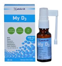 Nutriovit My D3 Zeytinyağı Yetişkin Vitamin 20 ml