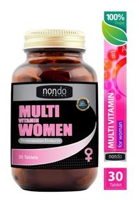 Nondo Multi Vitamin Women Aromasız Yetişkin Vitamin 30 Tablet