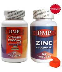 Mnk Vitamin C Sambucus - Dmp Zinc Çinko Gluconate Bitki Ekstralar Yetişkin Vitamin 60 Tablet - 120 Tablet