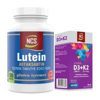 Ncs Lutein - Vitamin D3 K2 Aromasız Yetişkin Vitamin 180 Tablet - 20 ml