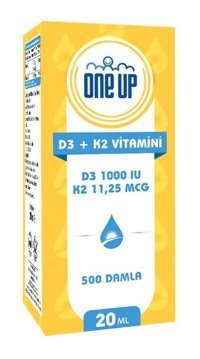 One Up D3 K2 Vitamini Aromasız Yetişkin Vitamin 20 ml