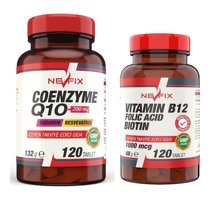 Nevfix Coenzyme Vitamin B12 Folic Acid Biotin Aromasız Yetişkin Vitamin 120 Tablet