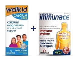 Vitabiotics Wellkid Calcium + Immunace Aromasız Yetişkin Vitamin 15 Tablet