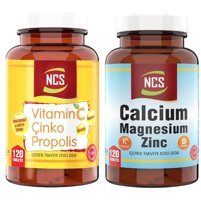 Ncs Vitamin C Çinko Propolis Kalsiyum Aromasız Yetişkin Vitamin 120 Tablet - 120 Tablet