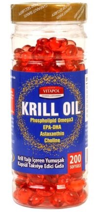 Vitapol Krill Oil Aromasız Yetişkin Vitamin 200 Kapsül